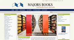 Desktop Screenshot of majorsbooks.com