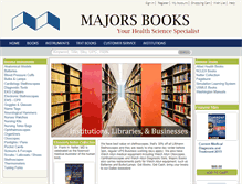 Tablet Screenshot of majorsbooks.com